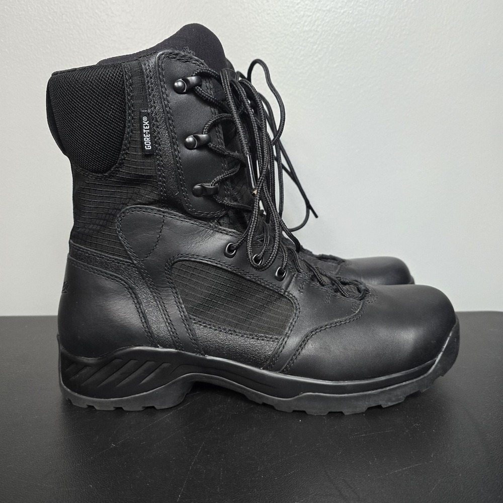 Danner Boots Mens 12 Black Kinetic Side-Zip 8" GTX Gore Tex Tactical Combat Work